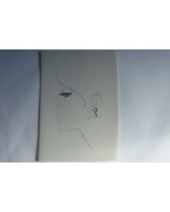 Ancien dessin original bijoux Boucle d'oreilles