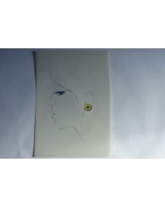 Ancien dessin original bijoux Boucle d'oreilles