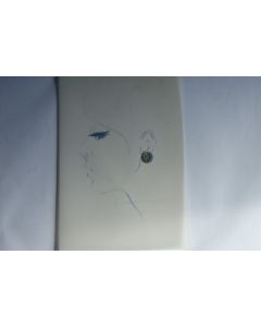 Ancien dessin original bijoux Boucle d'oreilles