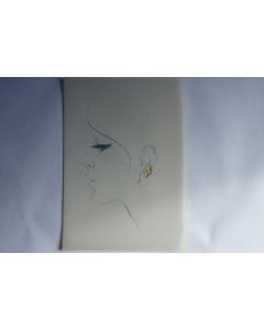 Ancien dessin original bijoux Boucle d'oreilles