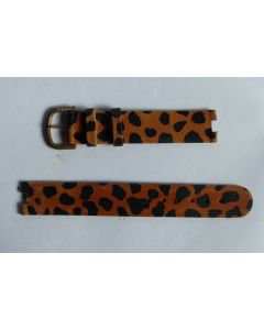 Bracelet pour montre TISSOT motifs léopard 16 mm + boucle 