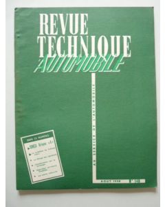 Revue Technique Automobile N°148 1958 Auto SIMCA Ariane 4