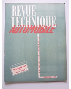 Revue Technique Automobile N°77 1952 Auto Tracteur SIFT