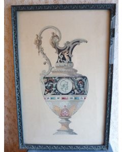 Dessin original Aiguière XIXe siècle