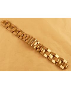 Bracelet pour montre Guépard acier bicolore 18 mm