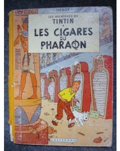 BD Tintin Hergé Les Cigares du Pharaon B14 1955