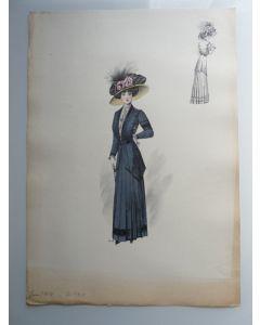 Grande Gravure Accessoires de Mode Femme 1910 Chapeaux