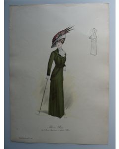 Grande Gravure Accessoires de Mode Femme 1910 Chapeaux
