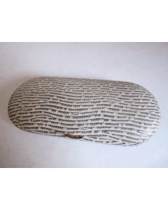 Étui à lunettes en serpent véritable Chouri 