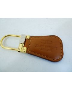 Porte clefs cuir brun montres JEAN PERRET