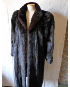 Manteau en vison noir
