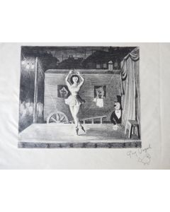 Lithographie Guy VOGEL Cirque Spectacle