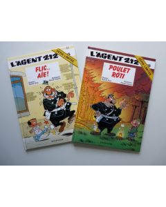 BD L'Agent 212 N°16 Flic Aïe et N°18 Poulet rôti Série Limitée