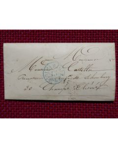 Pli Marque Postale France Paris 1837