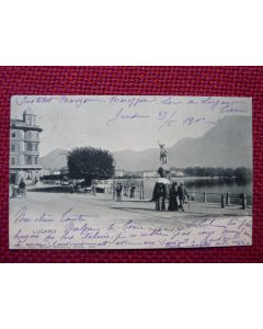 CPA Suisse Tessin Lugano Piazza Gugl. Tell 1902