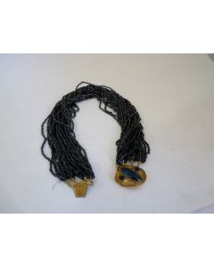 Collier verre irisé bijoux Art nouveau