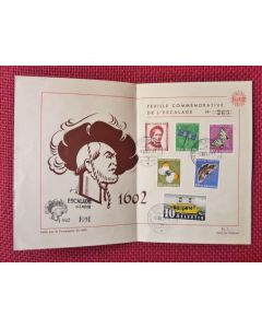 Timbres Suisse Feuille Escalade Pro Juventute 1951