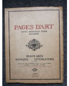 Pages d'Art Suisse Avril 1916