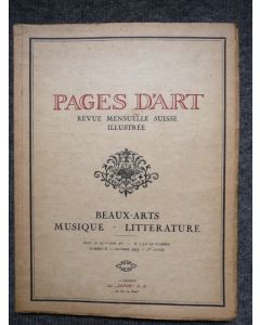 Pages d'Art Suisse Octobre 1915