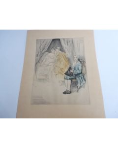 Gravure érotique ancienne