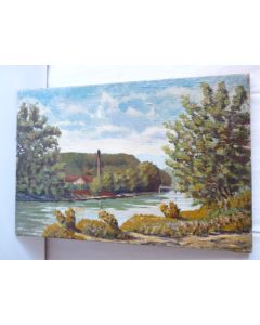 Tableau Peinture sur Toile Suisse Firmenich Arve
