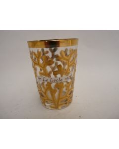 Verre souvenir émaillé LE LOCLE