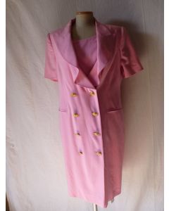 Robe ESCADA rose laine T 38