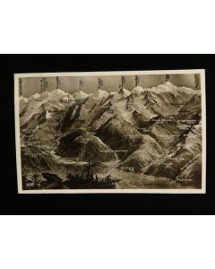 CPA Suisse VALAIS Carte Montagnes Martigny Trient Chamonix