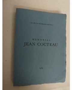 Livre Mémorial Jean Cocteau N° 1-2 Revue de Belles-Lettres Vélin