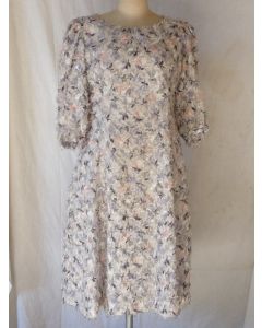 Robe haute couture SIEGELSTOFF fils de soie brodé
