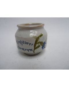 Pot a confiture faïence Charolles chocolat de Royat