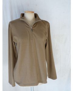 GAULTIER Homme polo vintage marron col zippé