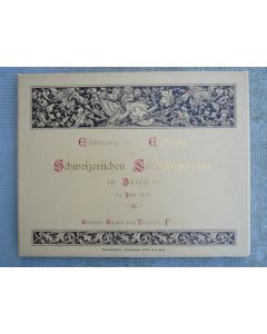 Recueil Photos Commémoration Musée Suisse Zurich 1898