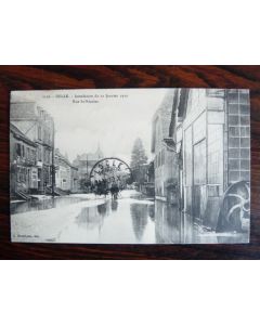 CPA 90 TERRITOIRE DE BELFORT DELLE Inondation 1910 Rue St Nicolas