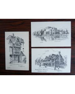 3 CPA ANGLETERRE STRATFORD ON AVON Shakespeare illustrée