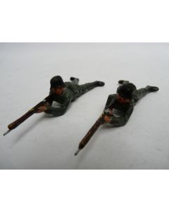 Soldat couché Militaire (x2)