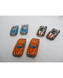 Voitures miniatures anciennes en métal (x6)