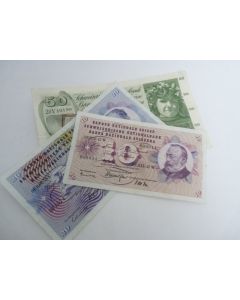 Billets 10-20-50 F Suisse 