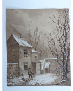 Lavis Maison Campagne Ferme XIXe siècle