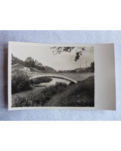 CPA photo Suisse Grisons Fürstenau Construction Pont Chemin de fer 1927