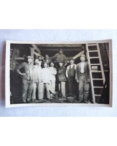 CPA photo Suisse Grisons Fürstenau Construction Pont Chemin de fer 1927
