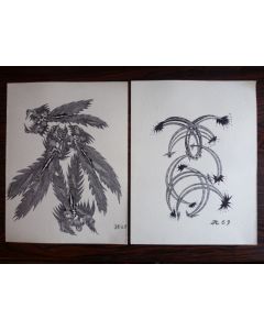 Dessins originaux à l'encre Art Moderne 1969