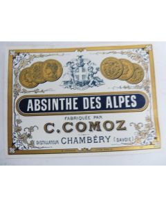 Étiquette absinthe Chambéry