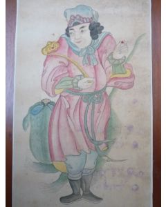 Dessin original à l'encre Japon Chine Asie