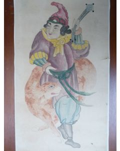 Dessin original à l'encre Japon Chine Asie
