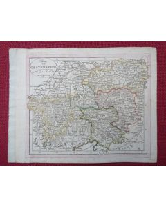 Gravure Carte Autriche époque 1820