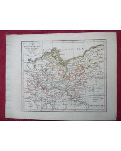 Gravure Carte Allemagne Brandenburg POMMERN époque 1820