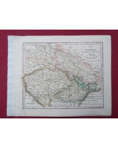 Gravure Carte Allemagne BOEHMEN Maehren Schlesien époque 1820