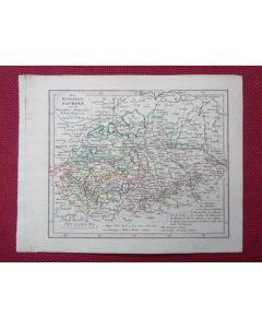 Gravure Carte Allemagne Königreich SACHSEN époque 1820