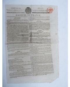 Journal Gazette de France n°215 de 1822